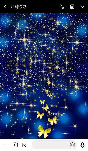 [LINE着せ替え] キラキラ♪黄金の蝶#63の画像3