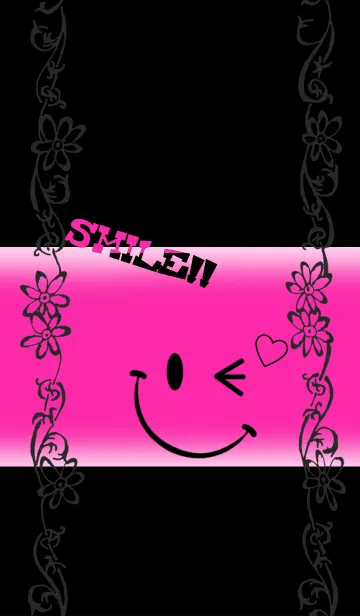 [LINE着せ替え] Smile ！！ Floral BLACKPINK*の画像1