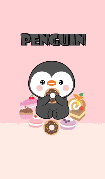 [LINE着せ替え] Love Sweet Penguin Theme (jp)の画像1