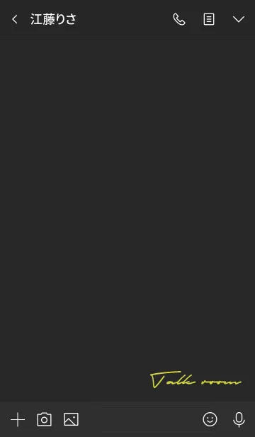 [LINE着せ替え] 黒と黄色: シンプルなサイン文字とアイコンの画像3