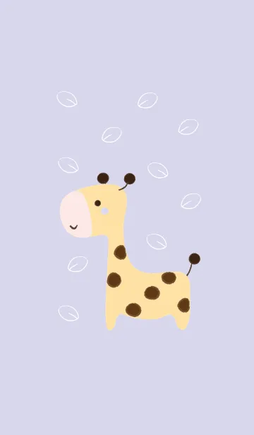 [LINE着せ替え] Cute giraffe (Crayon version) 7の画像1