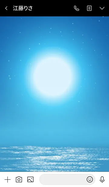 [LINE着せ替え] Moonlight Dolphin Love Theme 11.の画像3