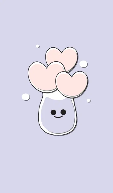 [LINE着せ替え] Heart flower in the smily vase 13の画像1