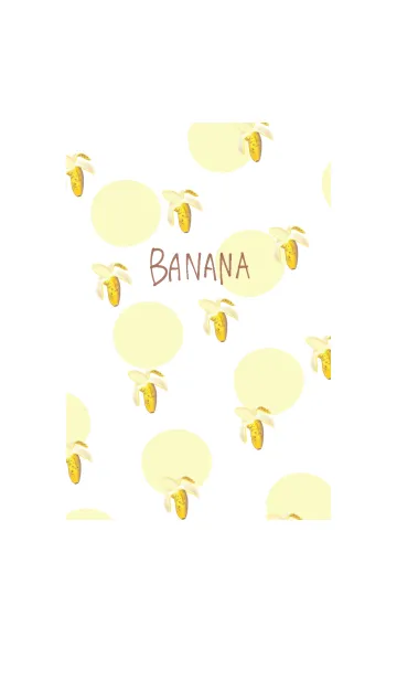 [LINE着せ替え] おしゃれバナナ＆ドット着せ替えの画像1