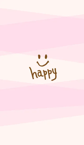 [LINE着せ替え] 色面構成 ピンク スマイル17の画像1