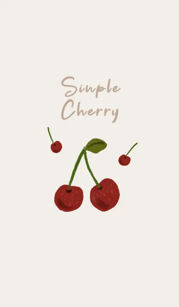 [LINE着せ替え] Simple natural Cherryの画像1