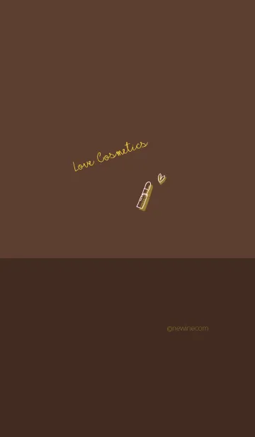 [LINE着せ替え] Love Cosmetics chocolate brownの画像1