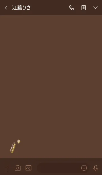 [LINE着せ替え] Love Cosmetics chocolate brownの画像3