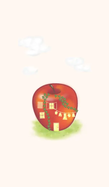 [LINE着せ替え] りんごのお家の着せ替えの画像1