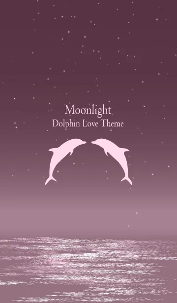 [LINE着せ替え] Moonlight Dolphin Love Theme 12.の画像1