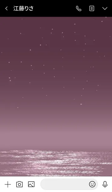 [LINE着せ替え] Moonlight Dolphin Love Theme 12.の画像3