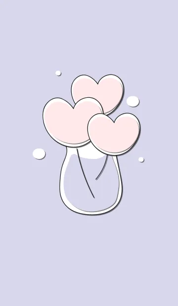 [LINE着せ替え] Heart flower in the vase 31の画像1