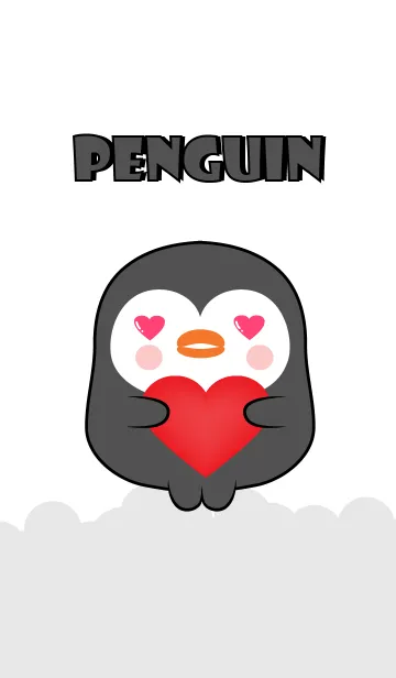 [LINE着せ替え] Love Cute Cute Penguin (jp)の画像1