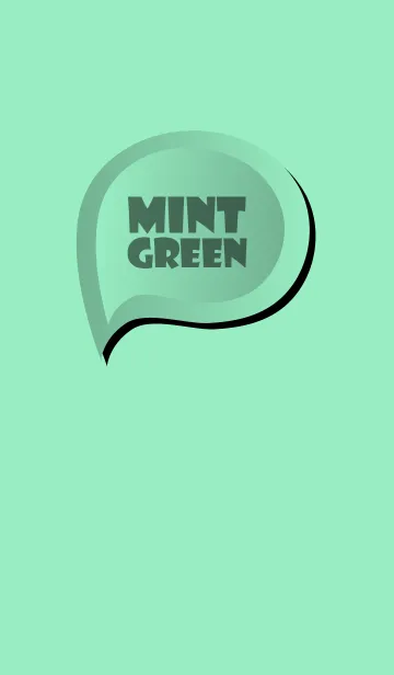 [LINE着せ替え] Mint Green Button (jp)の画像1