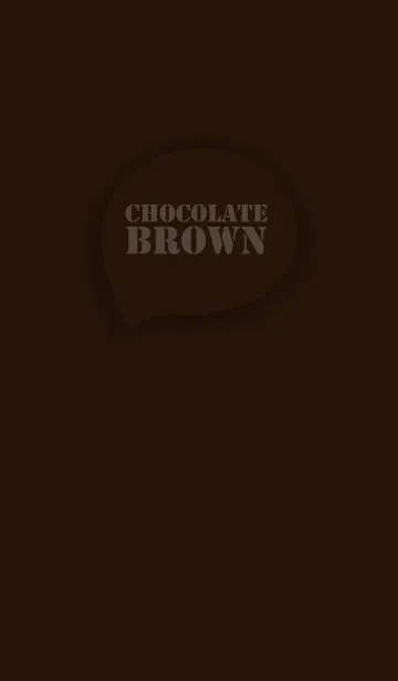 [LINE着せ替え] Love Chocolate Brown Button (jp)の画像1