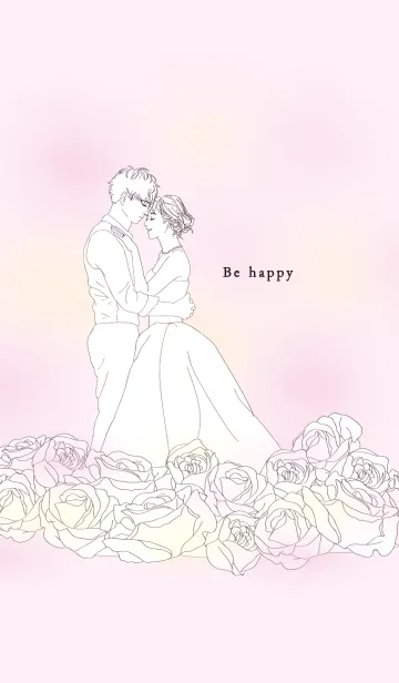 [LINE着せ替え] very happy weddingの画像1