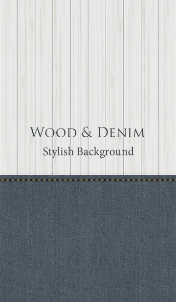 [LINE着せ替え] WOOD & DENIM 5の画像1