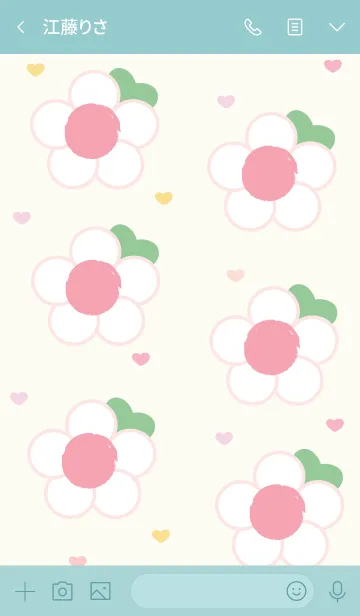 [LINE着せ替え] Lovely mini flower 91 :)の画像3