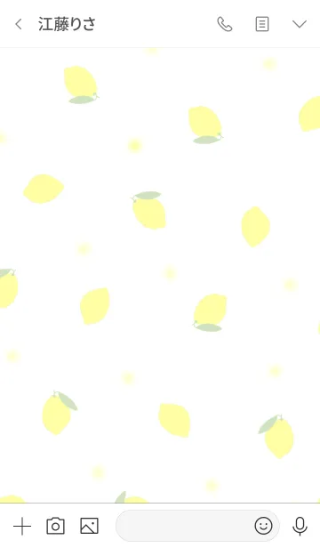 [LINE着せ替え] Lemon pattern / yellowの画像3