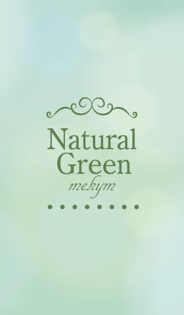 [LINE着せ替え] Natural Green. 24 -MEKYM-の画像1