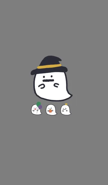 [LINE着せ替え] Some little ghostsの画像1