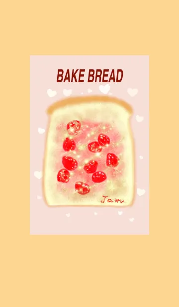 [LINE着せ替え] ハレルキの焼きたてパンとジャムの着せかえの画像1