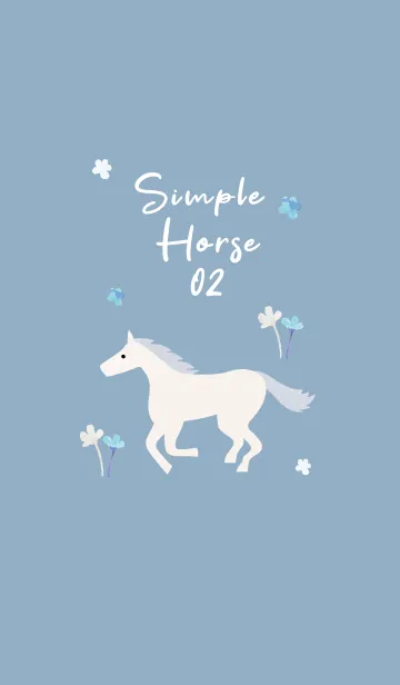 [LINE着せ替え] simple Horse_02の画像1