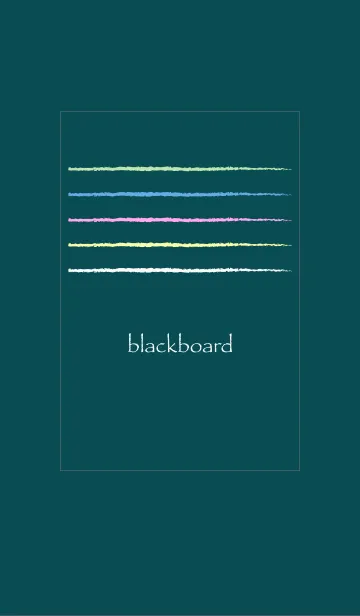 [LINE着せ替え] chalk and black boardの画像1