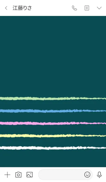 [LINE着せ替え] chalk and black boardの画像3