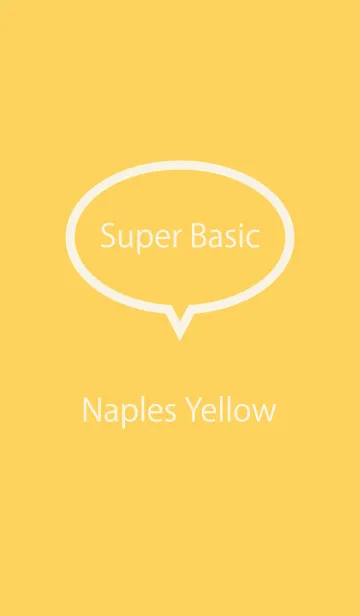 [LINE着せ替え] Super Basic Naples Yellowの画像1