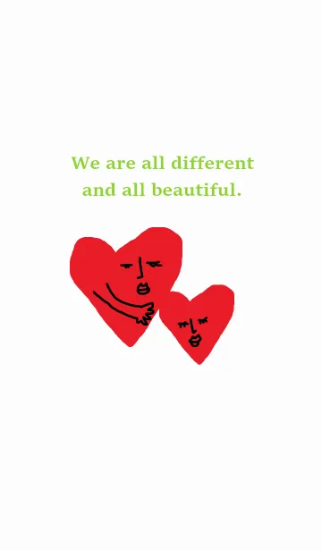 [LINE着せ替え] We are all different and all beautifulの画像1