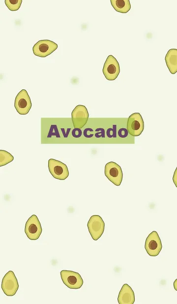 [LINE着せ替え] Avocado pattern / greenの画像1