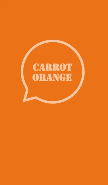 [LINE着せ替え] Love Carrot Orange Vr.3 (jp)の画像1