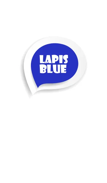 [LINE着せ替え] Lapis Blue Button In White (jp)の画像1