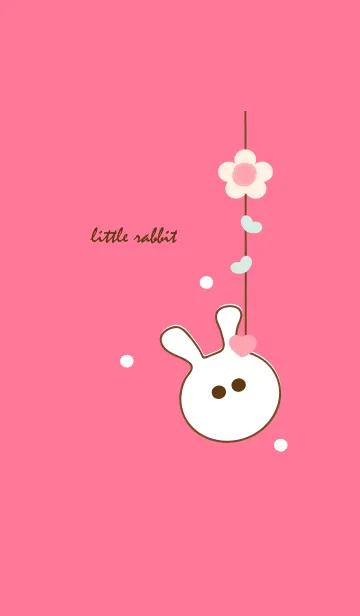 [LINE着せ替え] little rabbit with little heart 19の画像1