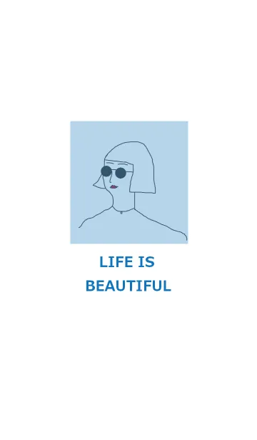 [LINE着せ替え] LIFE IS BEAUTIFUL =sky blue=の画像1