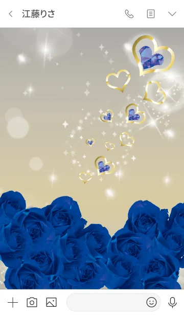 [LINE着せ替え] グレー : 誕生石9月のサファイアの画像3