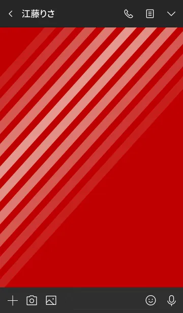 [LINE着せ替え] Diagonal Redの画像3