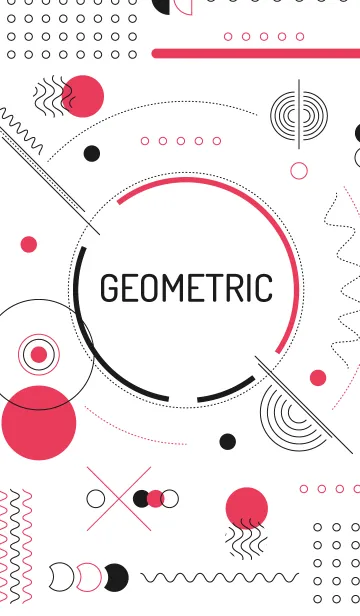 [LINE着せ替え] Geometric Tecnowhiteの画像1