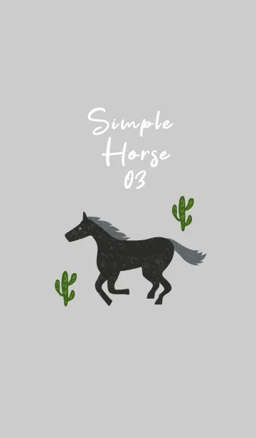 [LINE着せ替え] simple Horse_03の画像1