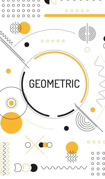 [LINE着せ替え] Geometric Tecnowhite 3の画像1