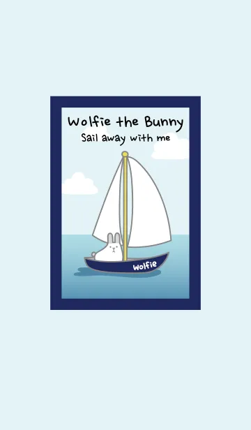 [LINE着せ替え] Wolfie the Bunny : Sail away with meの画像1