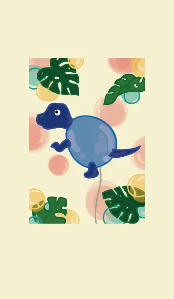 [LINE着せ替え] Dinosaur balloon 2の画像1