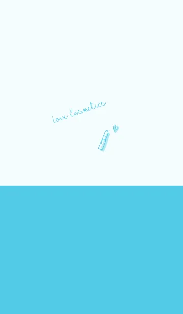 [LINE着せ替え] Love Cosmetics cyan blueの画像1