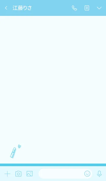 [LINE着せ替え] Love Cosmetics cyan blueの画像3