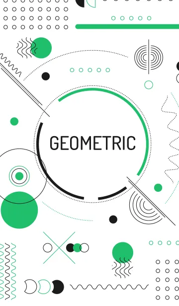 [LINE着せ替え] Geometric Tecnowhite 4の画像1