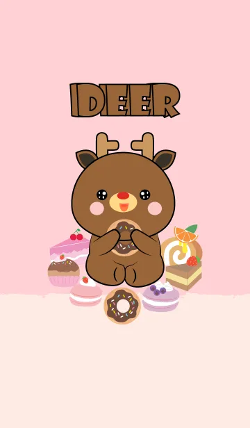 [LINE着せ替え] Sweet Deer Theme (jp)の画像1