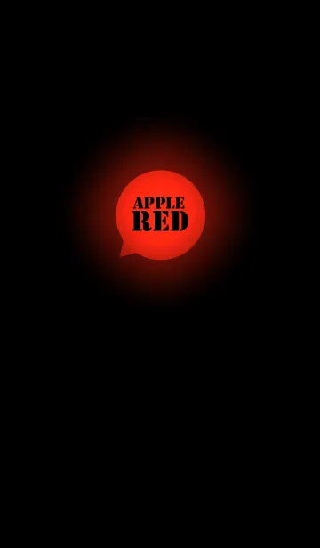 [LINE着せ替え] Apple Red In Black Vr.3 (jp)の画像1