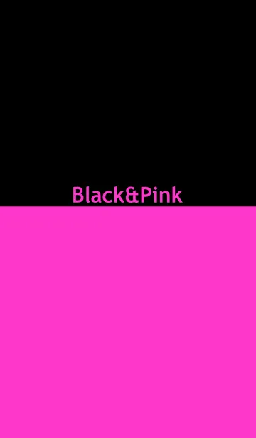 [LINE着せ替え] シンプル ピンクと黒 ロゴ無し No.9-5の画像1