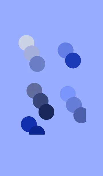 [LINE着せ替え] 青丸パレットの画像1